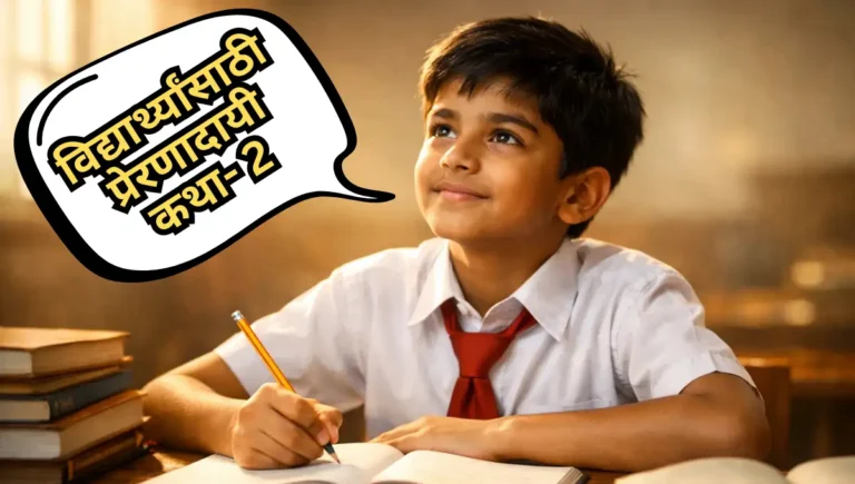 विद्यार्थ्यांसाठी प्रेरणादायी कथा- 2