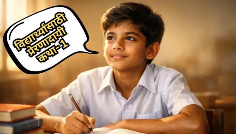 विद्यार्थ्यांसाठी प्रेरणादायी कथा- 1