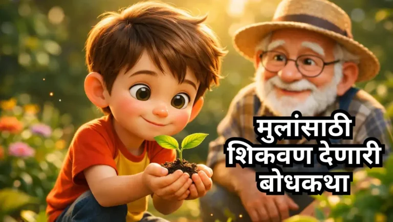 Mulansathi shikavan denari bodhkatha : मुलांसाठी शिकवण देणारी बोधकथा