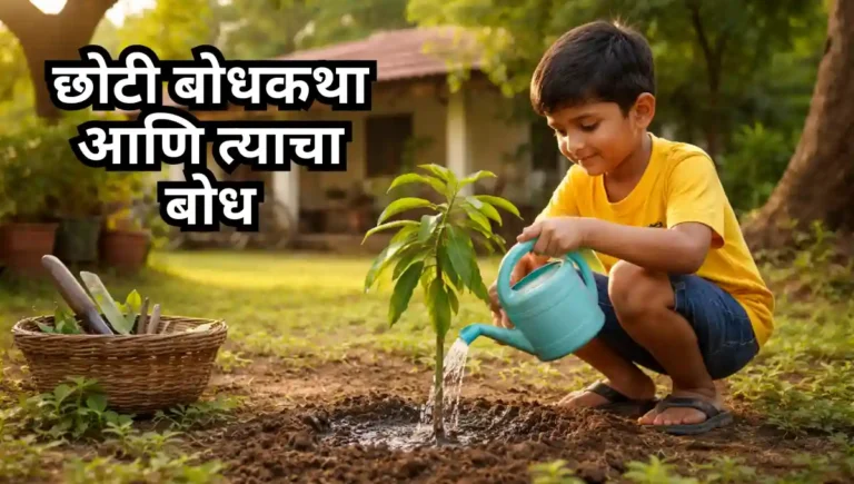 Short bodhkatha with moral : छोटी बोधकथा आणि त्याचा बोध