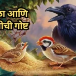 Kavla Chimni chi Goshta Marathi: कावळा आणि चिमणीची गोष्ट
