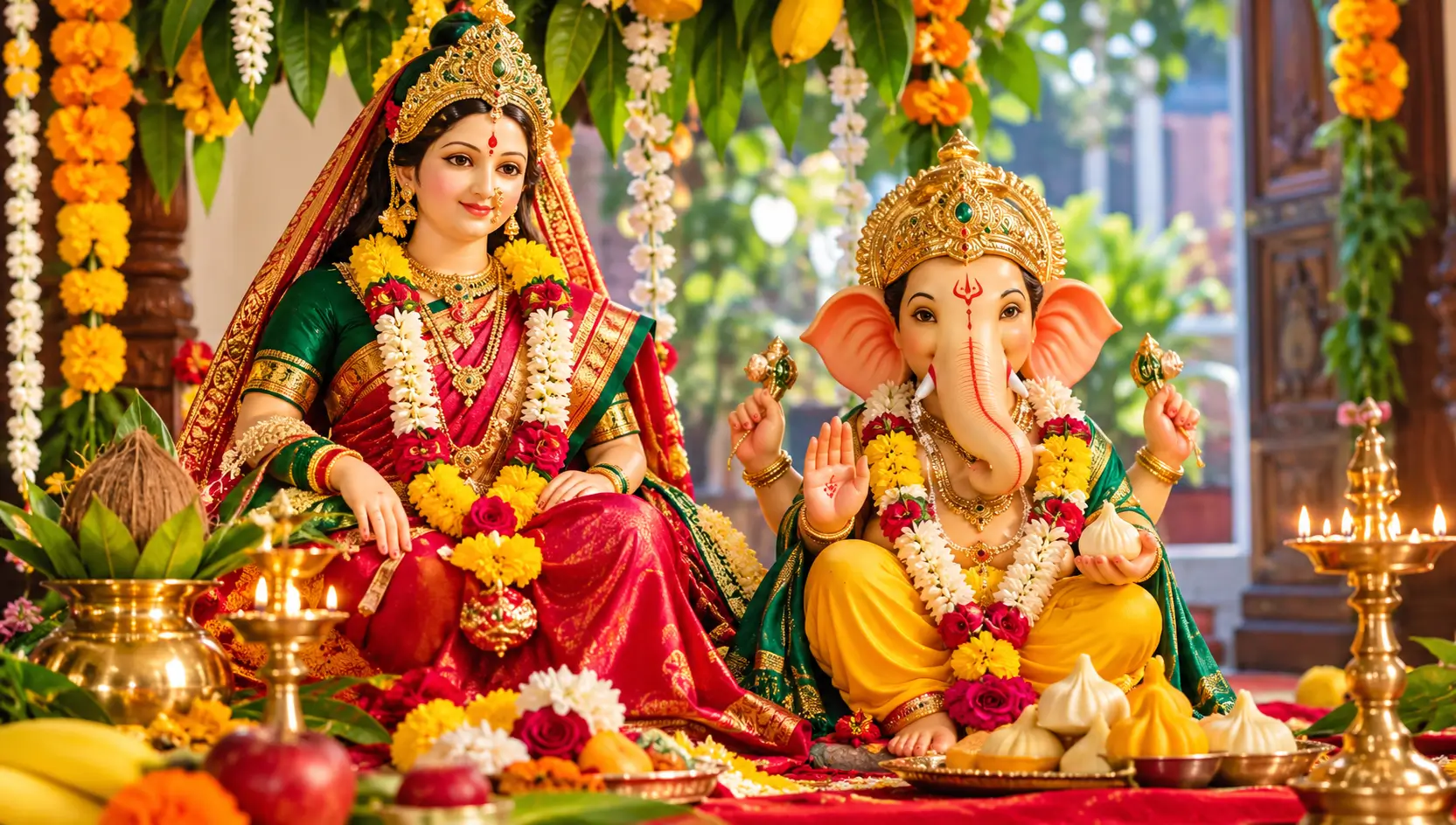 gauri ganpati katha in marathi